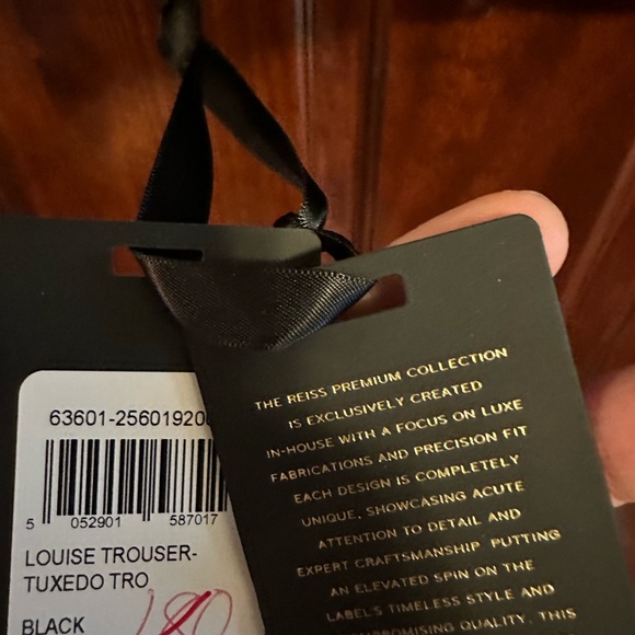 Reiss dress pants satin waist nwt - Picture 8 of 11